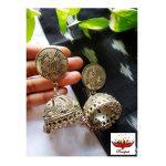 Oxidized Jhumka Earrings