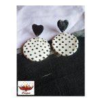 Polka Dot Clay Earrings