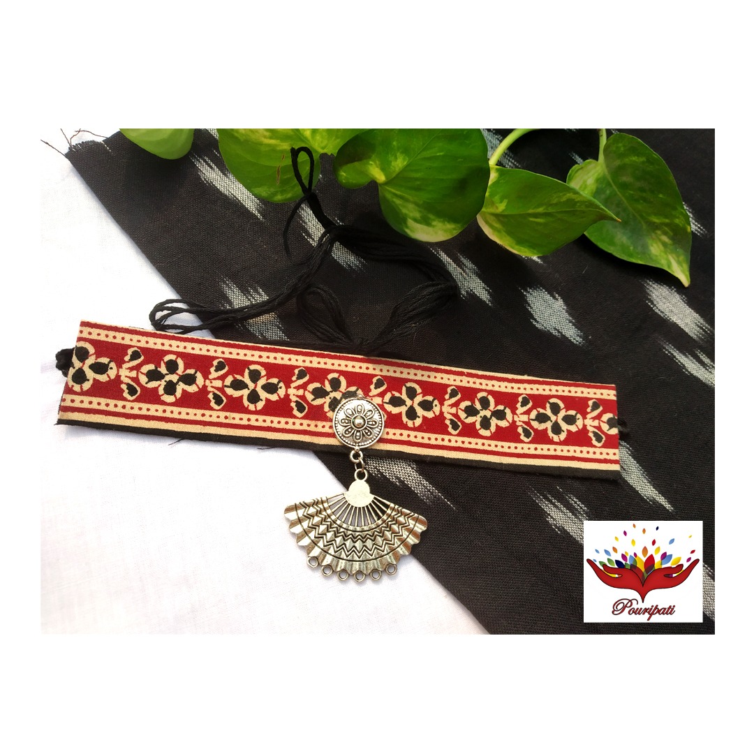 IMG-20211129-WA0104 - Shreyasi Sadhukhan AJRAKH CHOKER SET - Image 2