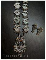 Bahubali Oxidized Necklace Set