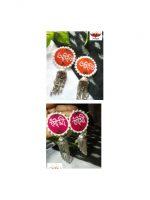 Oxidized Jhumka Earrings - Image 4