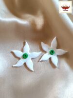 Nature's Whisper: Tagar & Leaf Clay Necklace Set – Handmade Jewellery - Image 3