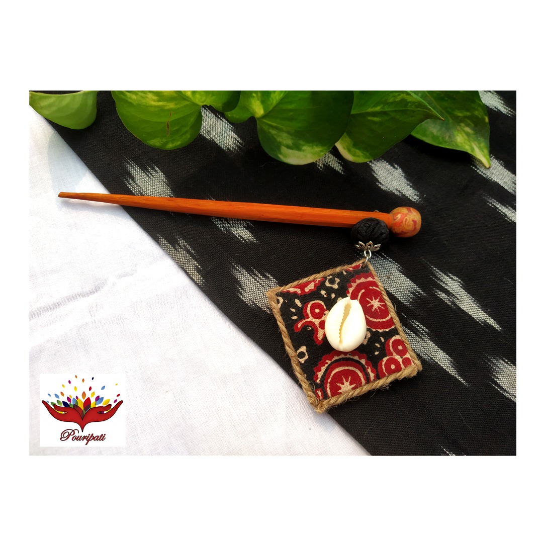 IMG-20211129-WA0103 - Shreyasi Sadhukhan Ajrakh Choker Combo - Image 2