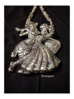 Oxidized Radha Krishna Necklace - Image 4