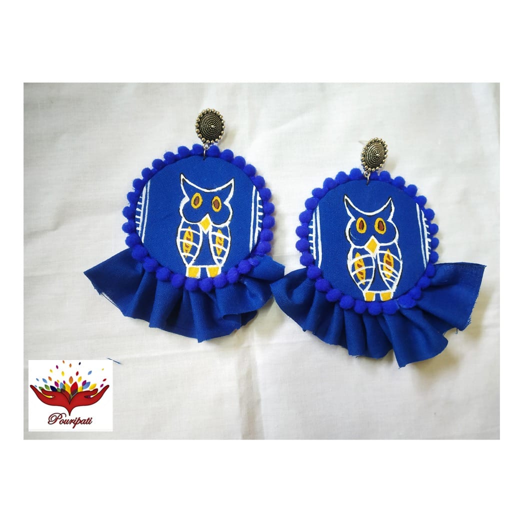 WhatsApp Image 2023-11-18 at 9.10.28 PM (1) Owl Fabric Earring-Ring Combo - Image 4
