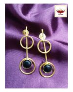 Statement Golden Matte Brass Earrings