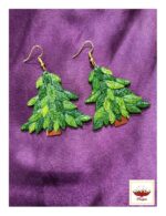 Christmas Balsam Fir Clay Earrings