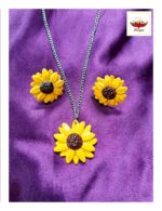Sunflower Haldi Necklace Set
