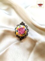 Antique Bazel Flower Ring