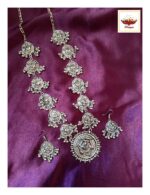 Oxidized Durga Necklace Set