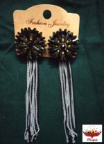 Korean Stone Chain Earring - Image 3