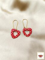 Heart Polka Dot Earrings