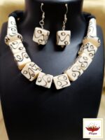 Tribal Bone Necklace Set - Image 2