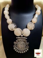 Tranquil White Necklace Set - Image 4