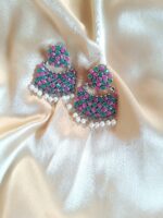 Royal Emerald and Ruby Necklace Set – Premium German Silver - Image 3