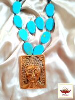 Serene Buddha & Turquoise Statement Necklace
