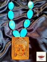 Serene Buddha & Turquoise Statement Necklace - Image 4