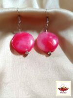 Handcrafted Oxidized Durga Maa Face & Trishul Pendant Necklace with Pink & Yellow Beads - Handmade Navratri Jewellery - Image 3