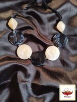 Monochrome Marble Effect - Statement Fashion Jewelry by Pouripati - Image 3