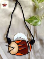 Dhak and Durga Clay Necklace Set– Handmade Jewellery - Image 4