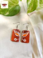 Dhak and Durga Clay Necklace Set– Handmade Jewellery - Image 3