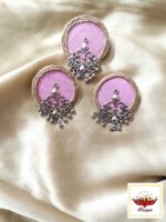 Handcrafted Jute and Fabric Oxidized Silver Jewellery Set - Boho-Chic Choker Necklace & Earrings - Image 4