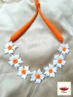 Handcrafted Siuli Clay Jewellery Set- Artisanal Clay Necklace Set - Image 3
