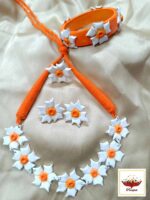 Handcrafted Siuli Clay Jewellery Set- Artisanal Clay Necklace Set