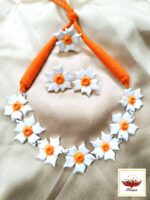 Handcrafted Siuli Clay Jewellery Set- Artisanal Clay Necklace Set - Image 5