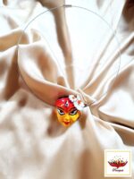 Handmade Clay Durga Maa Necklace – Artisan Goddess Pendant