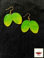 Handcrafted Clay Durga Face Leaf Jewellery Set - Artisanal Clay Necklace Set - Image 3