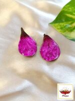 Blossom and Vine: Elegant Pink Floral Clay Necklace Set – Artistic Designer Jewellery - Image 3