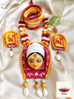 Handmade Traditional Terracotta Durga Maa Necklace Set