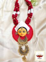 Durga Maa: Terracotta Goddess Necklace Set – Handmade Necklace Set - Image 5