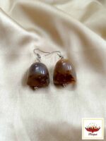 Tribal Style Chemical Bead and Oxidized Pendant Necklace Set - Image 3